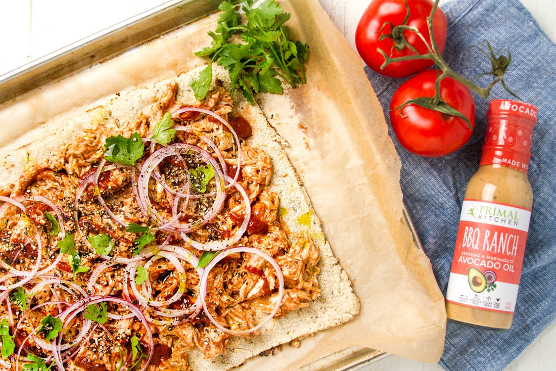 BBQ Ranch Keto Cauliflower Pizza