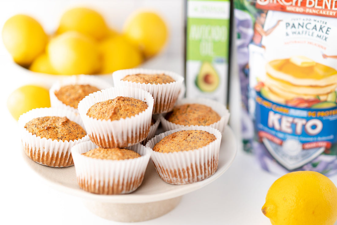 Keto Lemon Poppy Seed Muffins