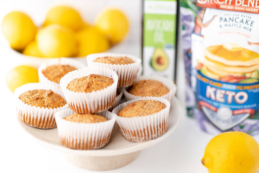 Keto Lemon Poppy Seed Muffins