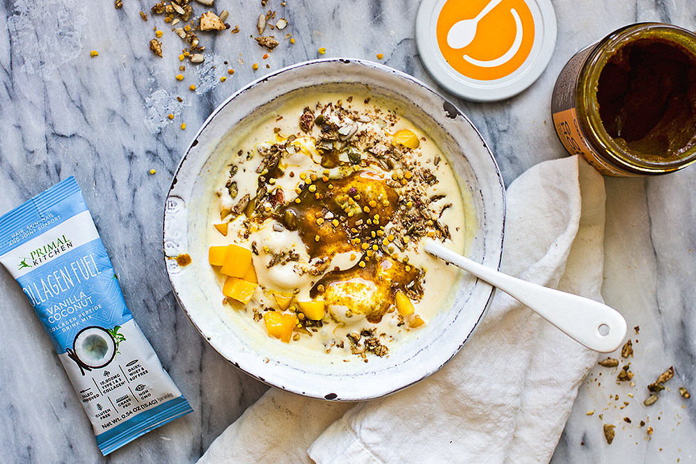 Golden Honey Smoothie Bowl