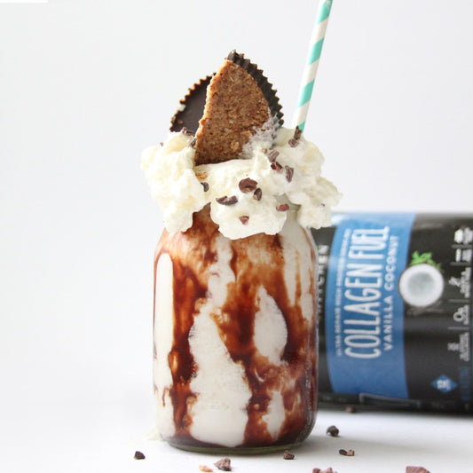 Chocolate Fudge Collagen Shake with Paleo Treats