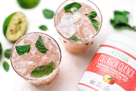 Lower Carb Tropical Collagen Mojito