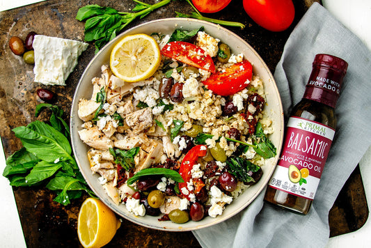 Mediterranean Chicken with Cauliflower Rice