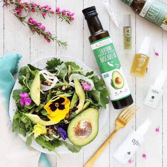 Mixed Greens Flower Salad with Primal Kitchen