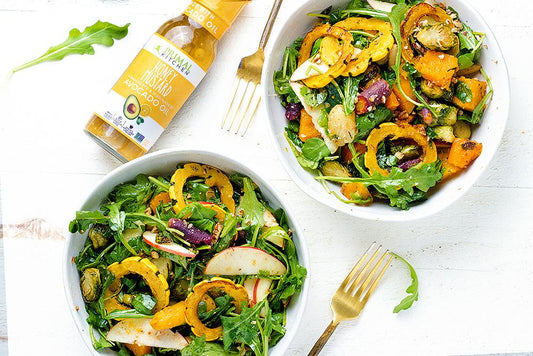 Primal Harvest Bowl with Honey Mustard Vinaigrette