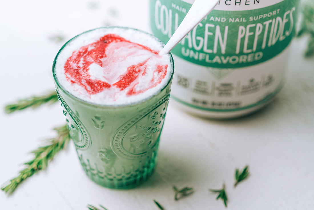 Keto-friendly Candy Cane Smoothie