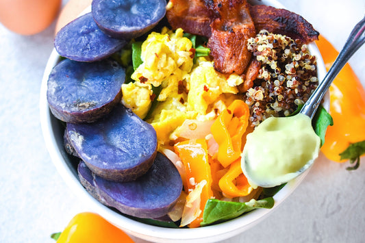 Spinach and Sweet Potato Real Food Bowls