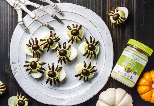 Spooktacular Spider Deviled Eggs