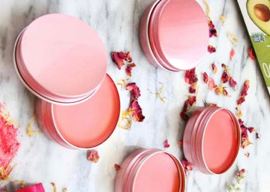 DIY Avocado Oil Rose Lip Balm