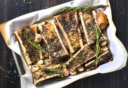 Roasted Bone Marrow with Garlic and Rosemary