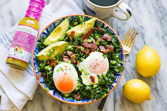 Poached Egg & Avocado Breakfast Salad