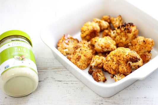 "Cheesy" Buffalo Cauliflower Rice