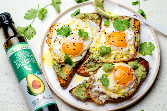 Sweet Potato Toast with Avocado and Egg