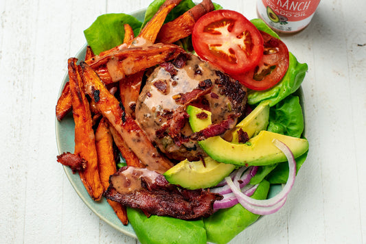 Primal BBQ Ranch Bacon Burger