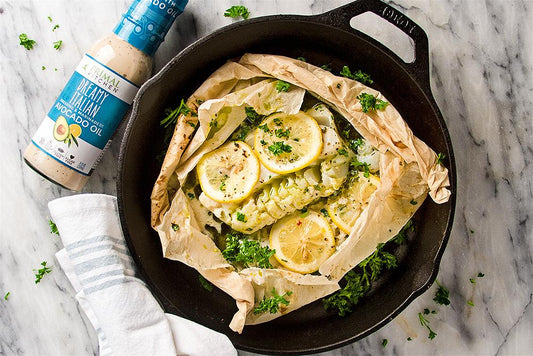 Dreamy Italian Pesto White Fish Packets