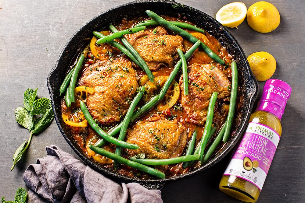Moroccan Chicken with Lemon Turmeric