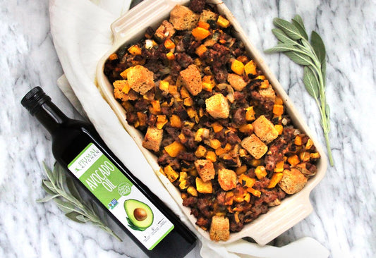 Spicy Squash and Sausage Stuffing