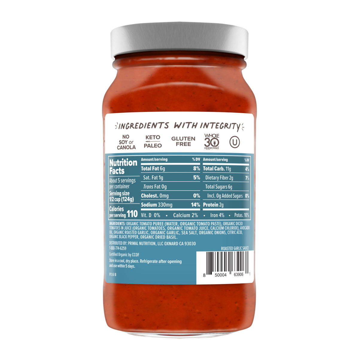 Roasted Garlic Marinara Sauce