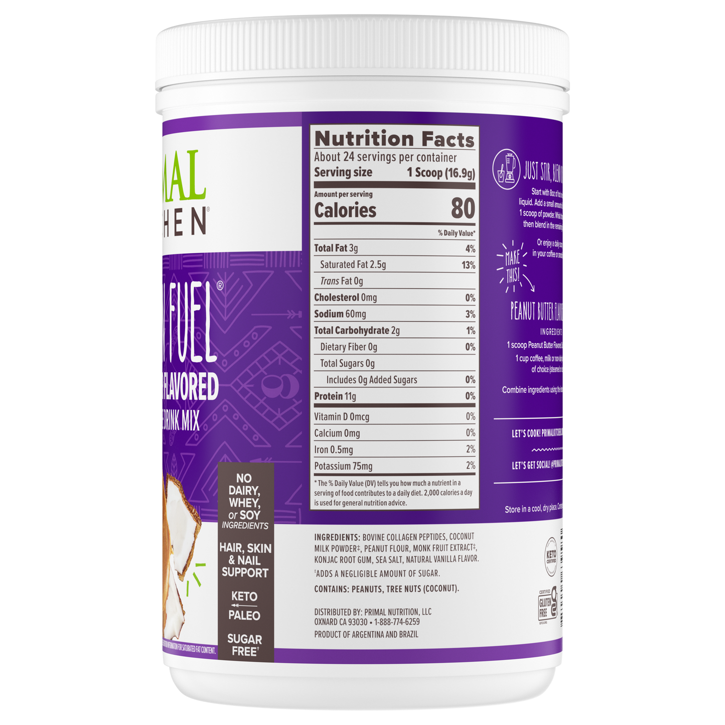 COLLAGEN FUEL® Drink Mix - Peanut Butter